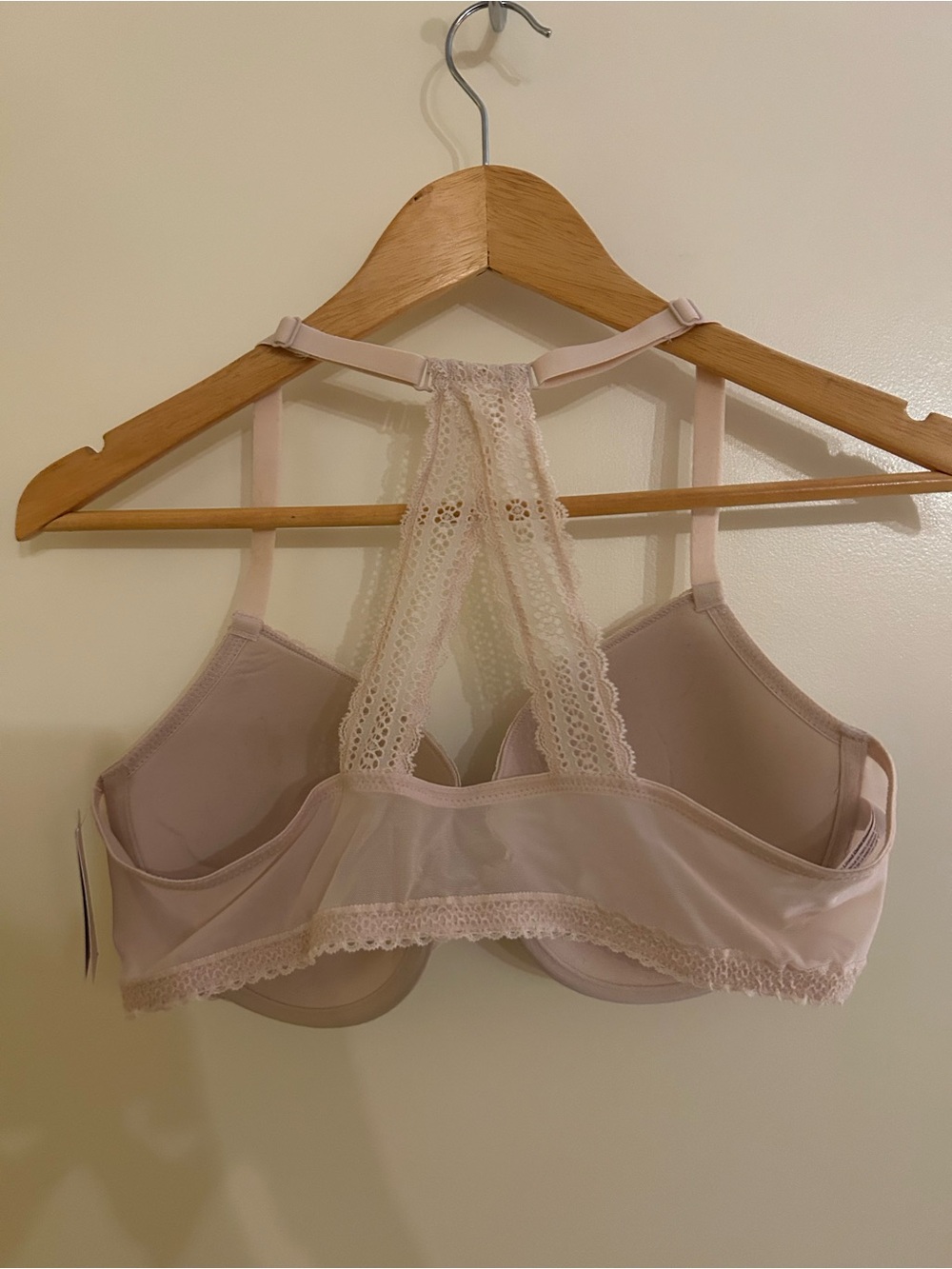 💚5 for $25💚 Auden Soft Blush Lace Racerback T-Shirt Bra - Picture 4 of 4